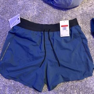 Blue nike running shorts size L